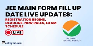 JEE Mains Form Fill Up Date 2026 Live Updates: Registration Begins, Deadline, New Rules, Exam Schedule